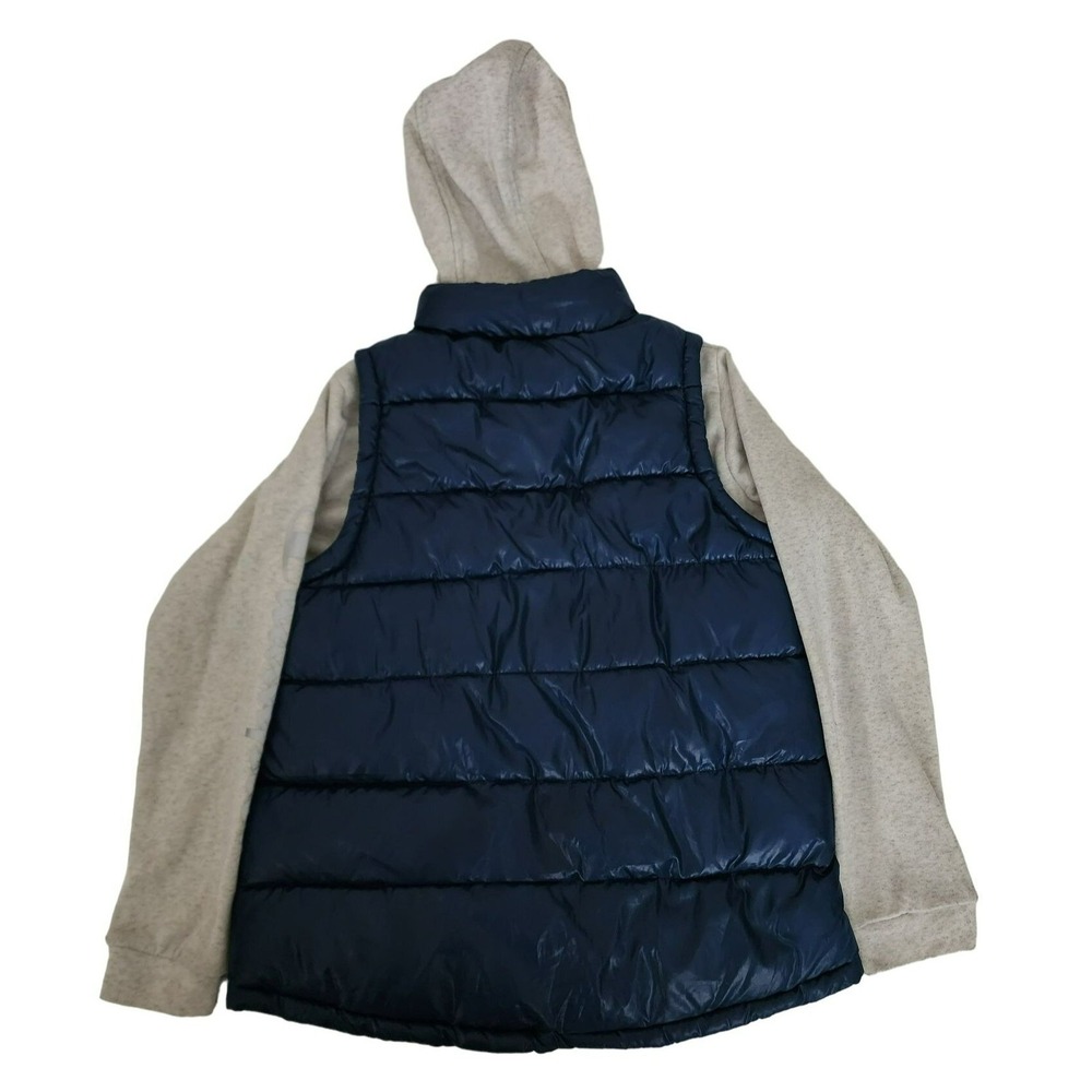 Champion Kids Activewear W/ Attached Hood & Sleeve Puffer Quilted Jacket Medium - Picture 3 of 11